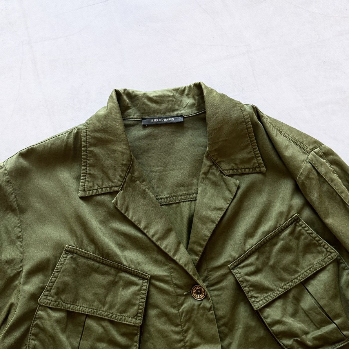plein sud Plein Sud Jeans Military Multi-pocket Archive Vintage Jacket Size L / US 10 / IT 46 - 4 Thumbnail