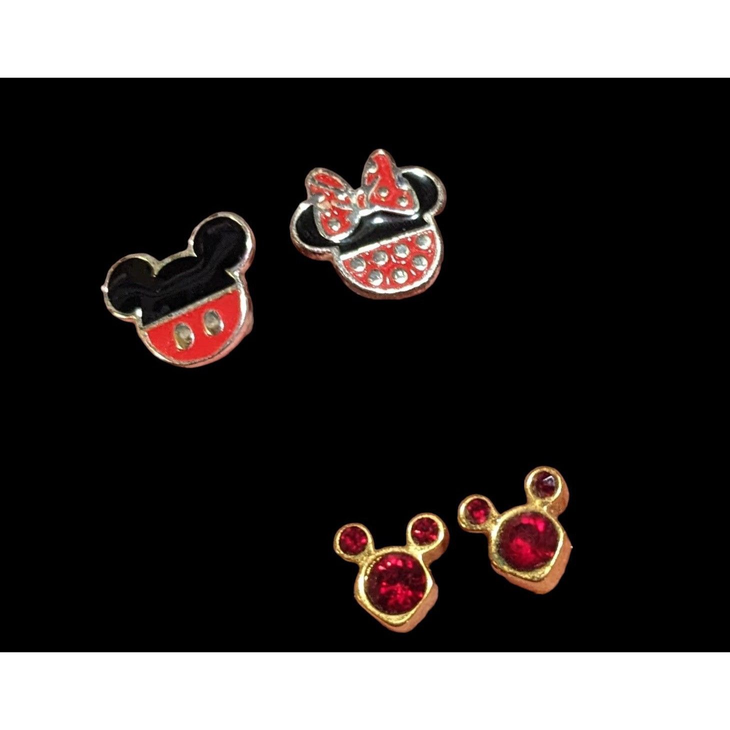 Disney Mickey Mouse Earring Pairs (2 Pairs) Size ONE SIZE - 2 Thumbnail