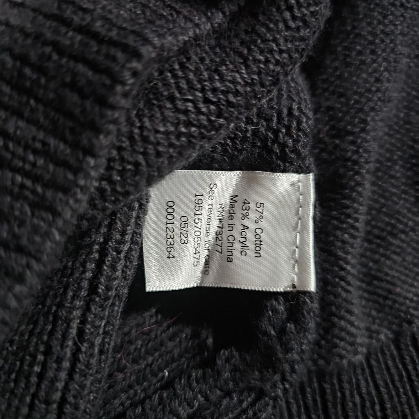 Sonoma Sonoma XL TALL 1/4 Zip Tight Cable Knit Sweater Black Size US XL / EU 56 / 4 - 7 Thumbnail