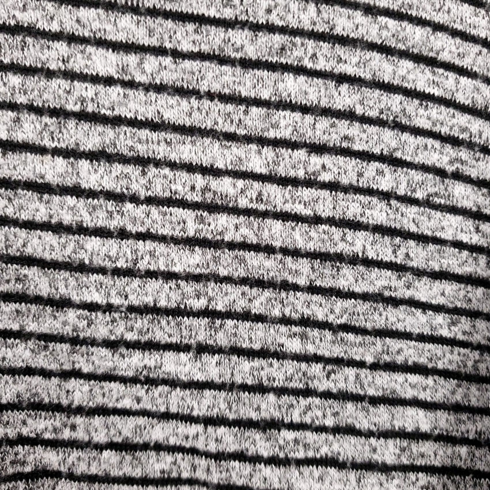 Lucky Brand Lucky Brand Hoodie S Small Gray Black Striped Pullover Oversized Womens Size S / US 4 / IT 40 - 3 Thumbnail