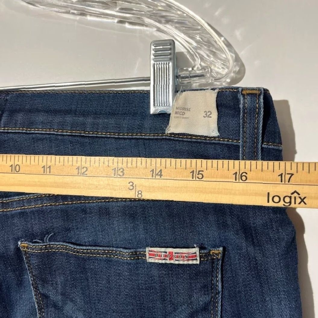 Hudson HUDSON Skinny Jeans Women Plus 32 Blue Dark Wash Slim Fit 5-Pocket Womens Manufactured by HUDSON 32? Size 24" / US 00 / IT 34 - 5 Thumbnail