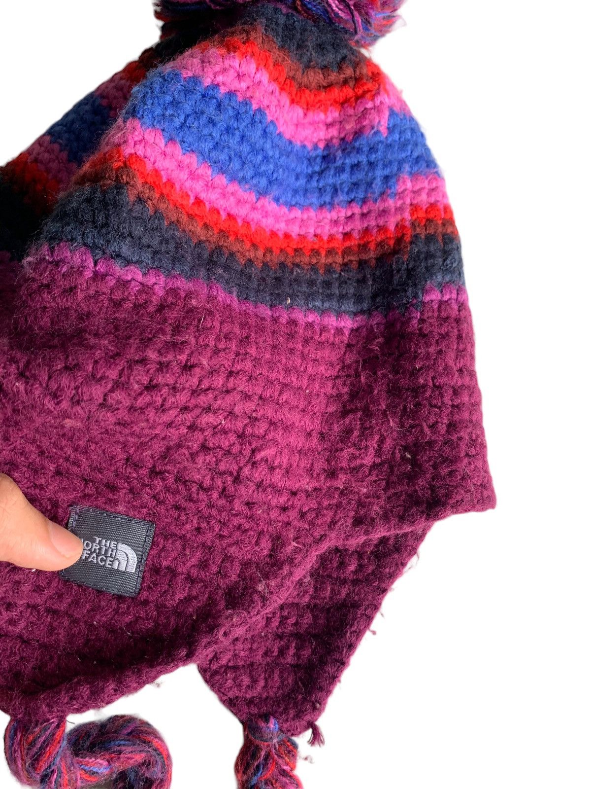 Japanese Brand × The North Face The North Face Multicolour Earflap Crochet knit Beanie Hats Size ONE SIZE - 7 Thumbnail