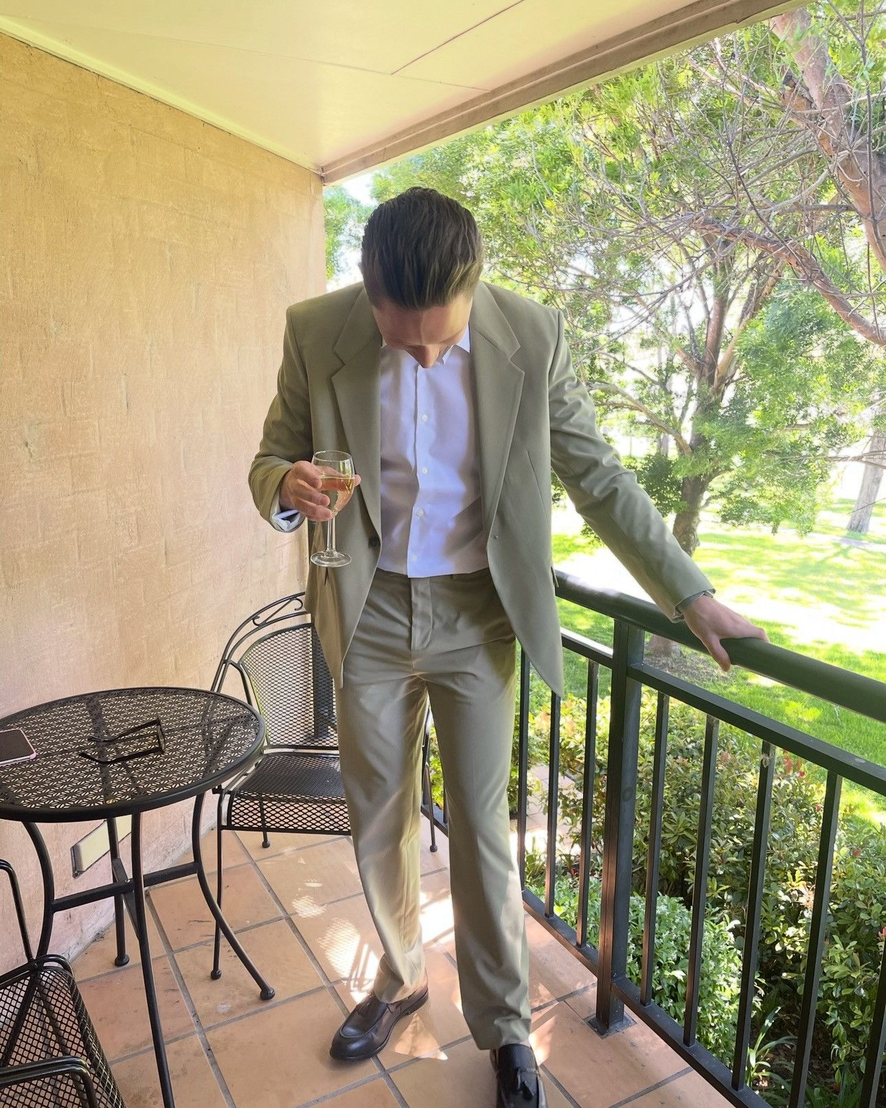 Zara Green Suit Size 44R - 2 Thumbnail