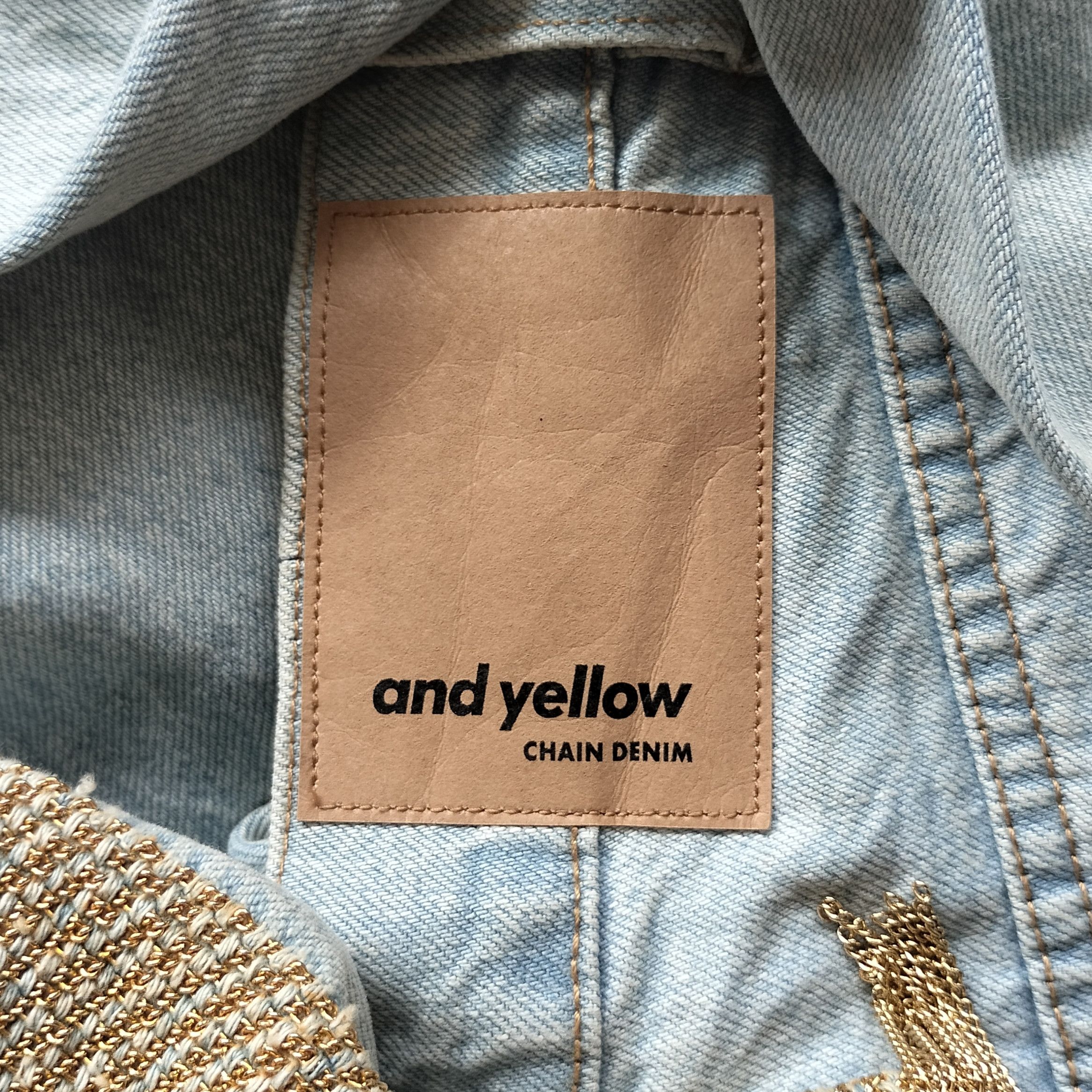 Tete Homme 20AW Kiminori morishita and yellow chain denim Size US 30 / EU 46 - 12 Thumbnail