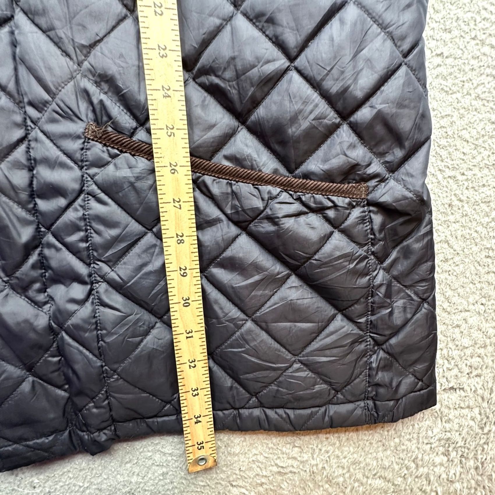 Brooks Brothers Brooks Brothers Diamond Quilted Walking Coat Mens XL Navy Blue Corduroy Zip Full Zip Overcoat Coat Mens XL Navy Blue Size US XL / EU 56 / 4 - 7 Thumbnail