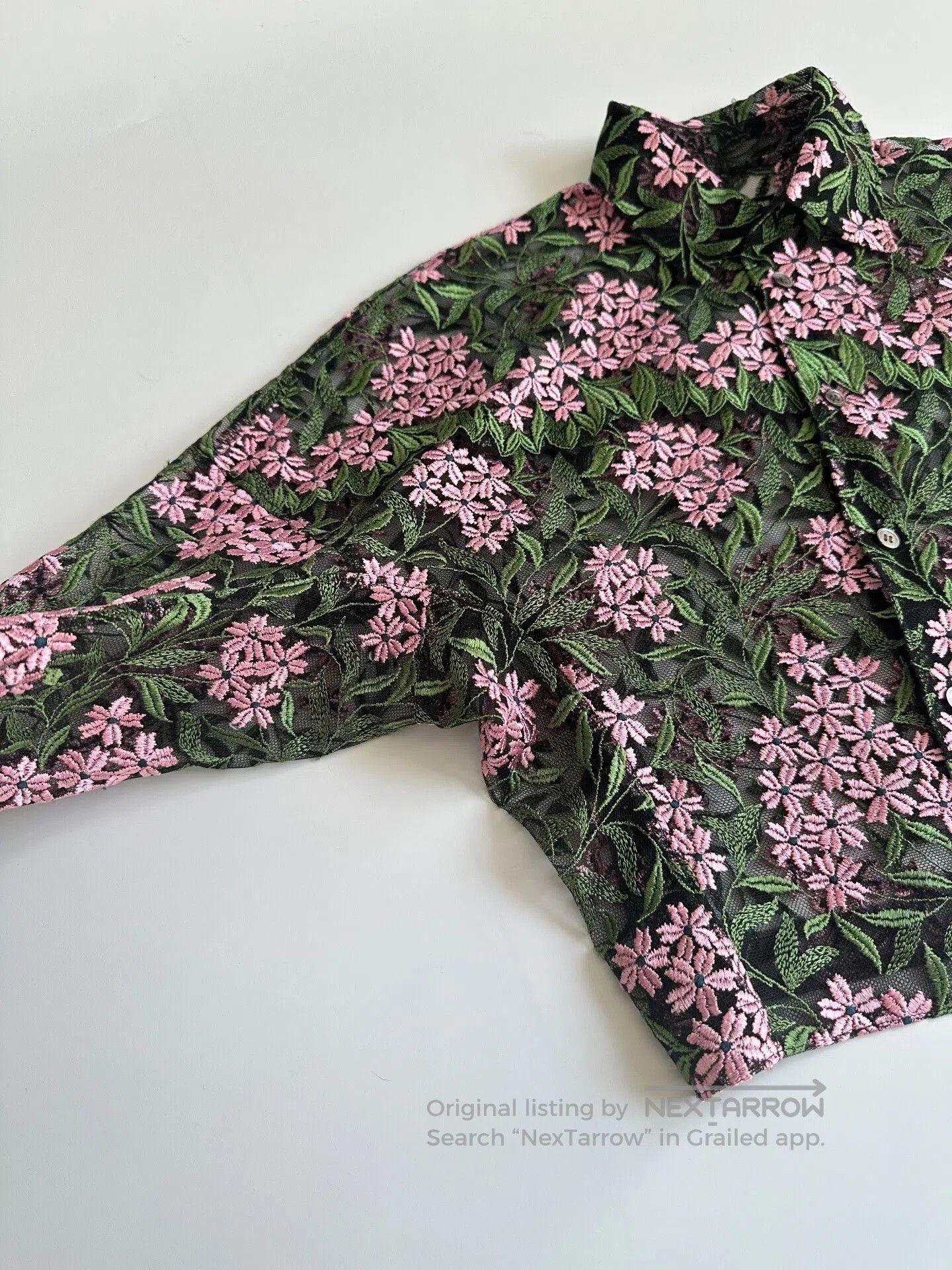 Junya Watanabe Junya Watanabe Floral Embroidered Shirt. Size S / US 4 / IT 40 - 5 Thumbnail