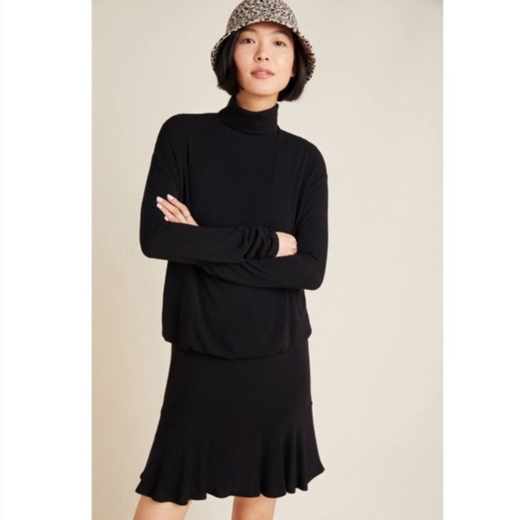 Anthropologie Anthropologie Bailey 44 Greta Mock Neck Sweater Dress Size M / US 6-8 / IT 42-44 - 1 Thumbnail