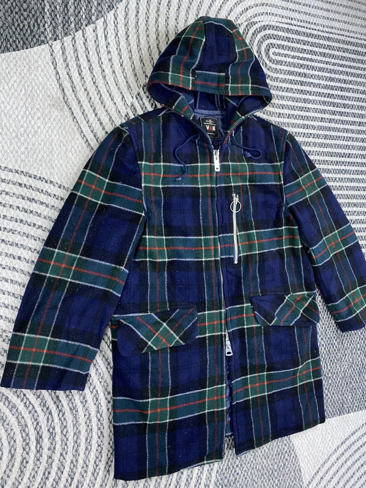 Van Vintage Van Jac Wool Duffle Plaid Tartan Ivy Hooded Jacket Size US M / EU 48-50 / 2 - 3 Thumbnail