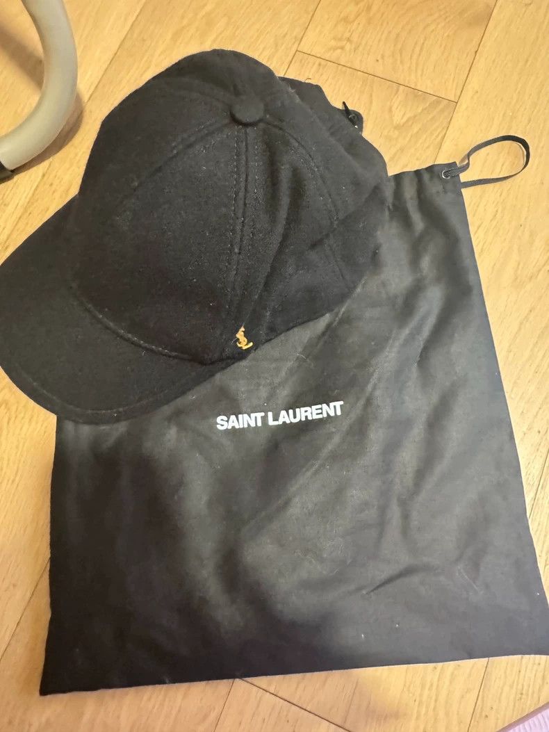 Saint Laurent Paris Saint Laurent Paris flat tongue cap Size ONE SIZE - 3 Thumbnail