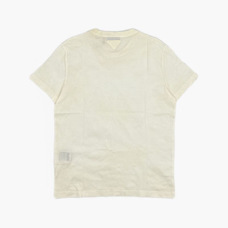 Prada Prada Men's Simple White Short Sleeve Tshirt-2506 Size US M / EU 48-50 / 2 - 2 Thumbnail