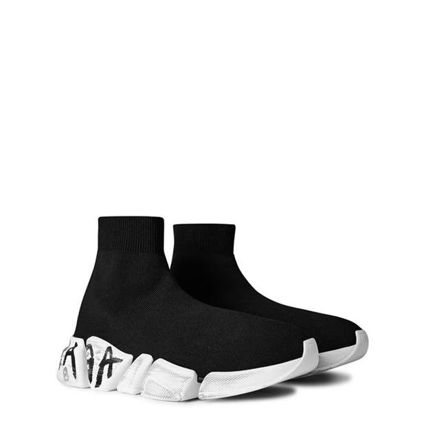Balenciaga o1g2r1mq0924 Trainers in Black & White Size US 7 / IT 37 - 3 Thumbnail