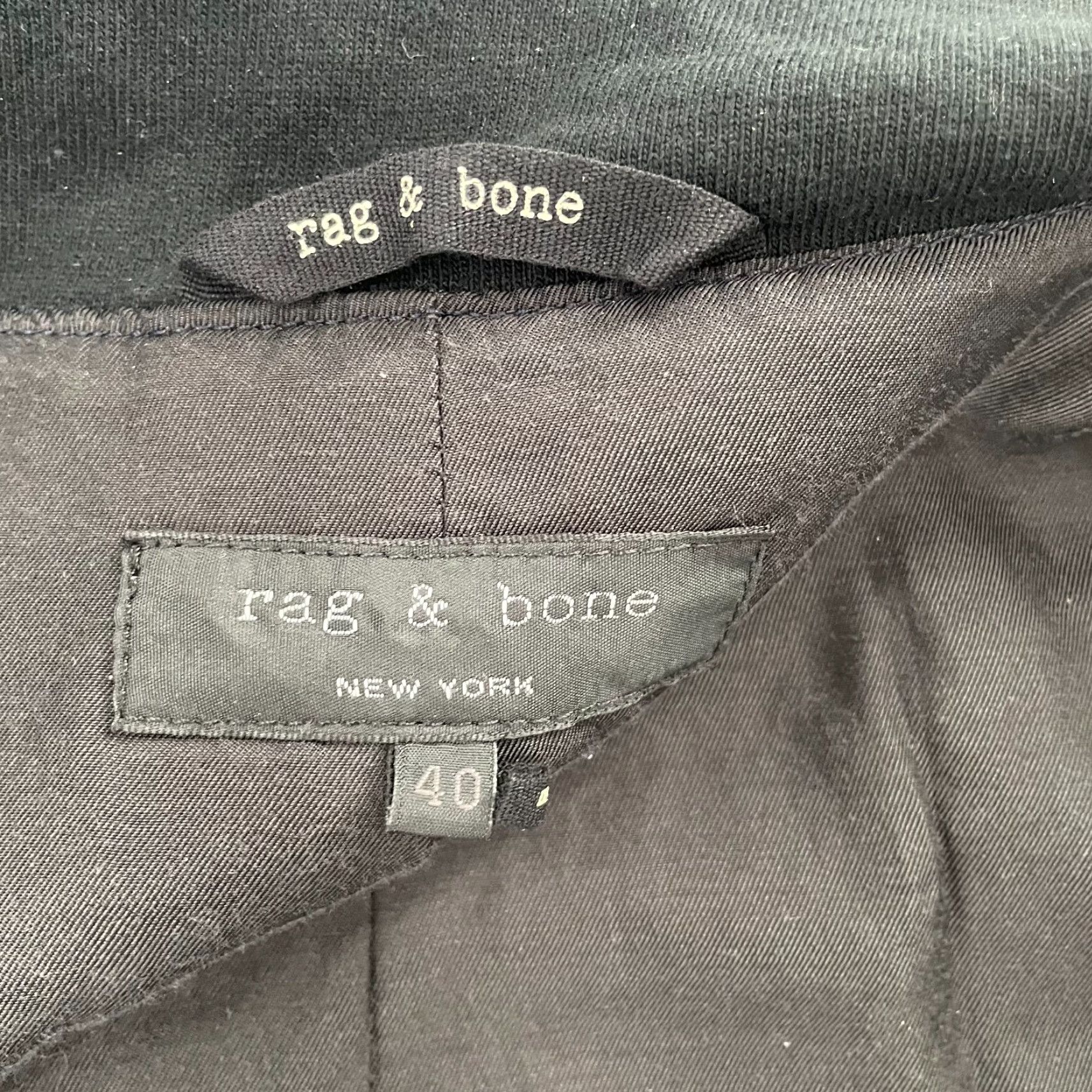Rag & Bone rag & bone jacket adult 40 blue full zip lined zipper pockets made in usa mens Size US XXS / EU 40 - 7 Thumbnail