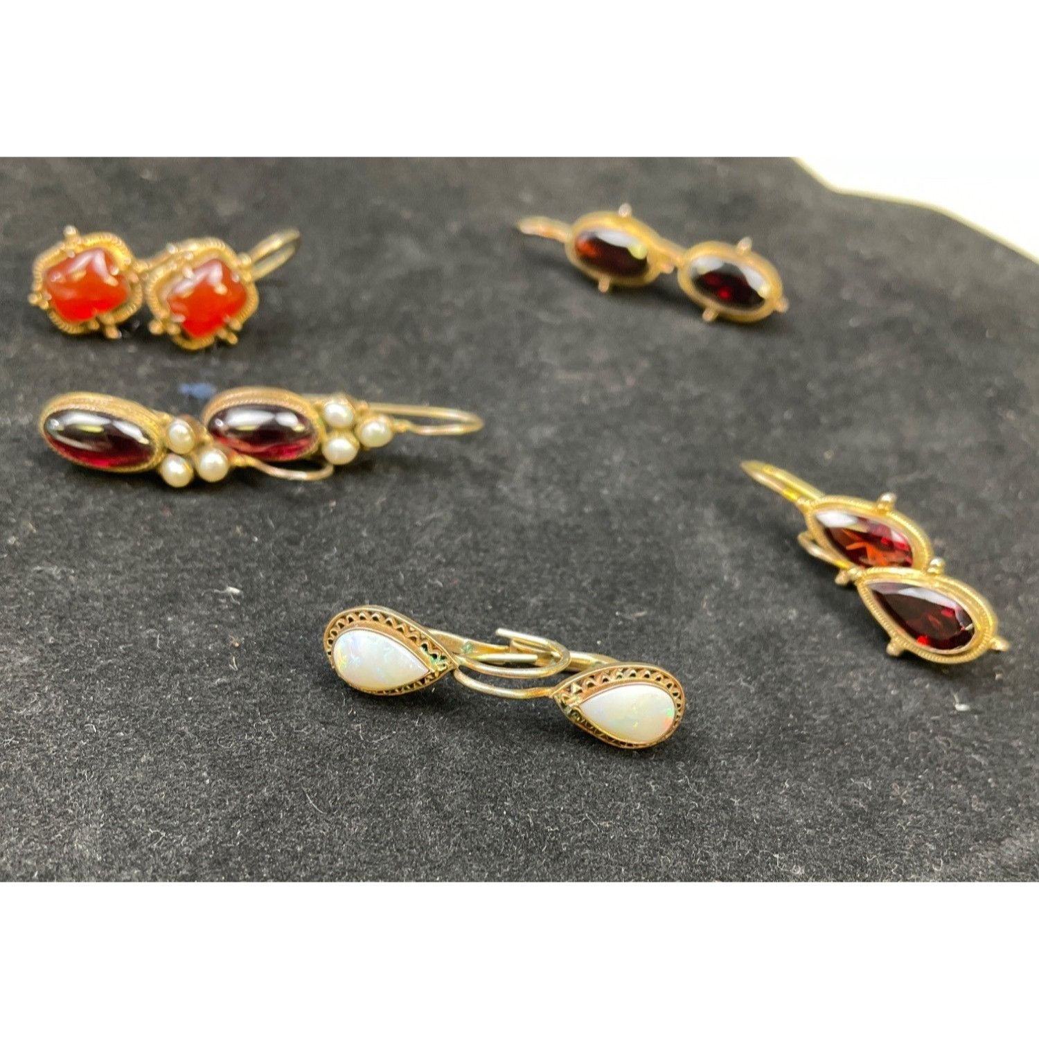 Other Vintage Women's Dangling Earings with Stones set of 6 SKU 61 Size ONE SIZE - 11 Thumbnail