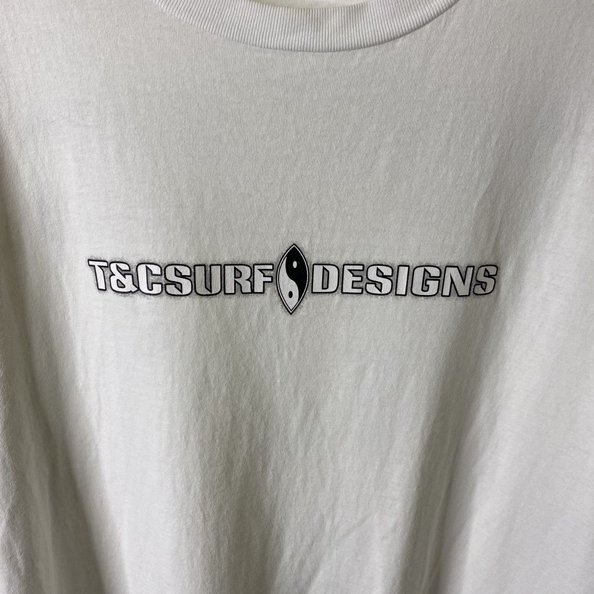 Vintage 1990s T&C Surf Design Nice Graphic T Shirt Size US XL / EU 56 / 4 - 6 Thumbnail