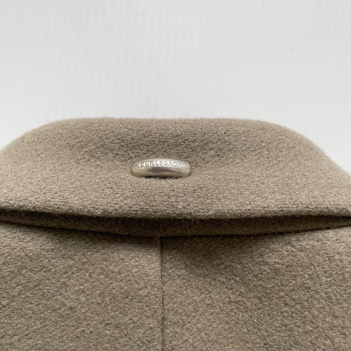 Our Legacy Peafowl Tan ‘Manta’ Wool Overcoat Size S / US 4 / IT 40 - 16 Thumbnail