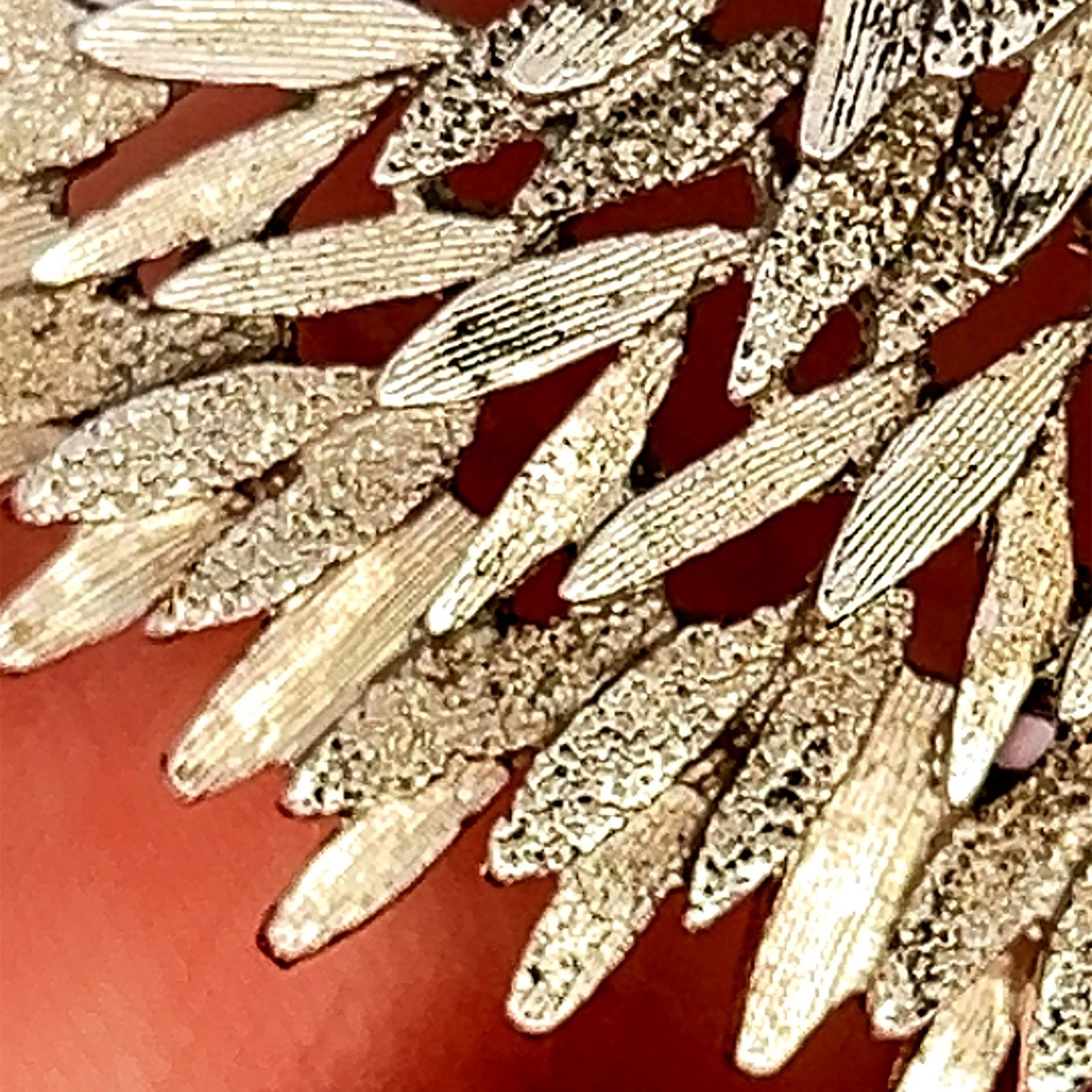 Monet Monet Textured Petal Silvertone Layered Brooch Pin Size ONE SIZE - 2 Thumbnail