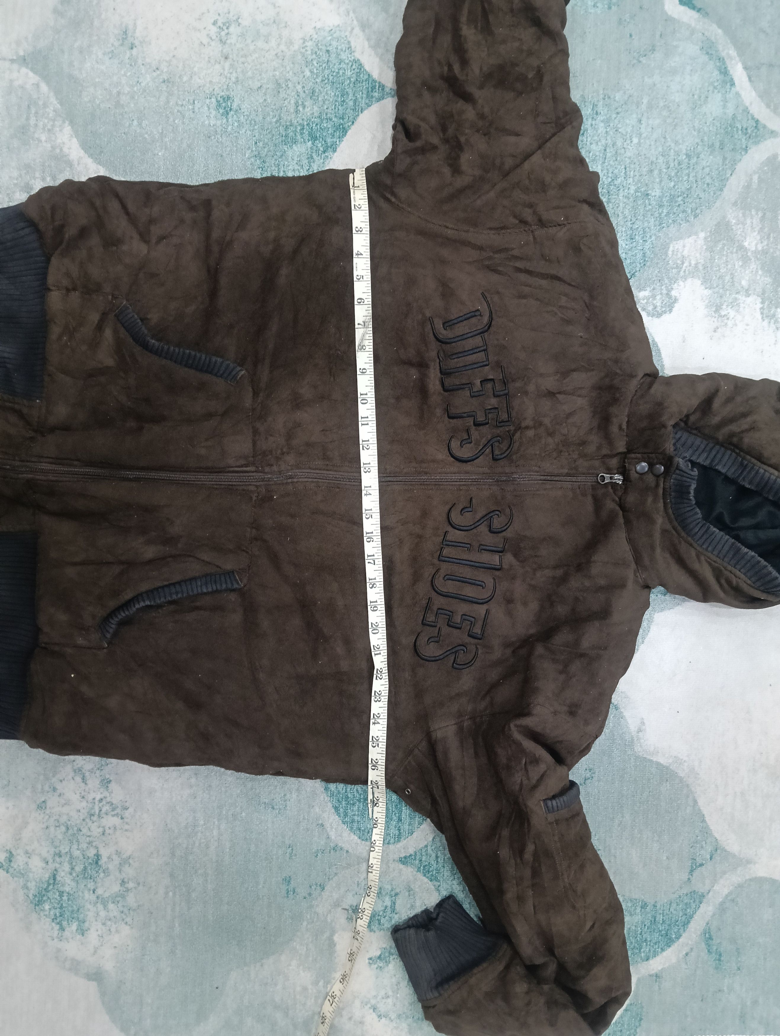 Japanese Brand Vintage Duffs Shoes Hooded Jacket Like Velvet Size US XL / EU 56 / 4 - 13 Thumbnail