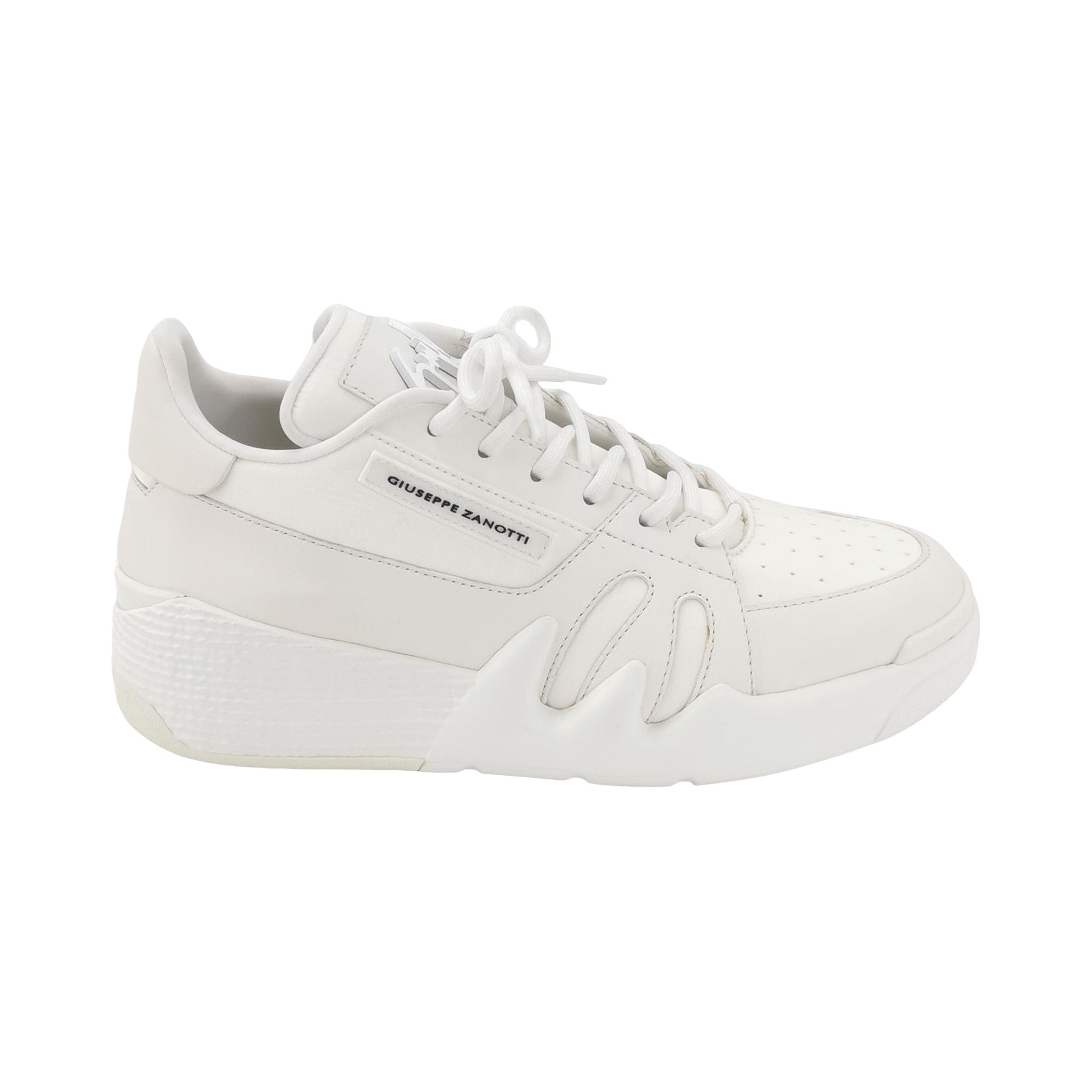 Giuseppe Zanotti Giuseppe Zanotti White Leather Sneakers 39 Size US 6 / EU 39 - 1 Thumbnail