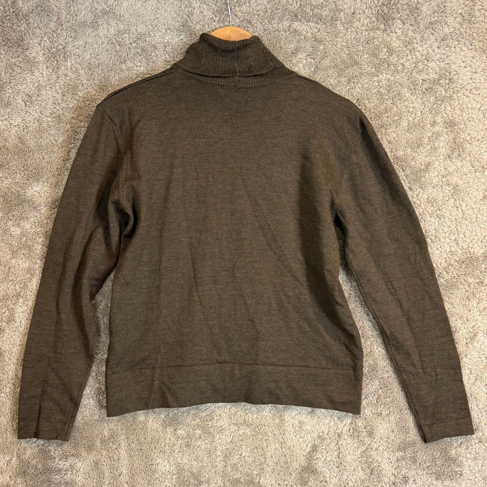 Other Poala Todesco Brown Wool Turtleneck Sweater Pullover M Size M / US 6-8 / IT 42-44 - 2 Thumbnail