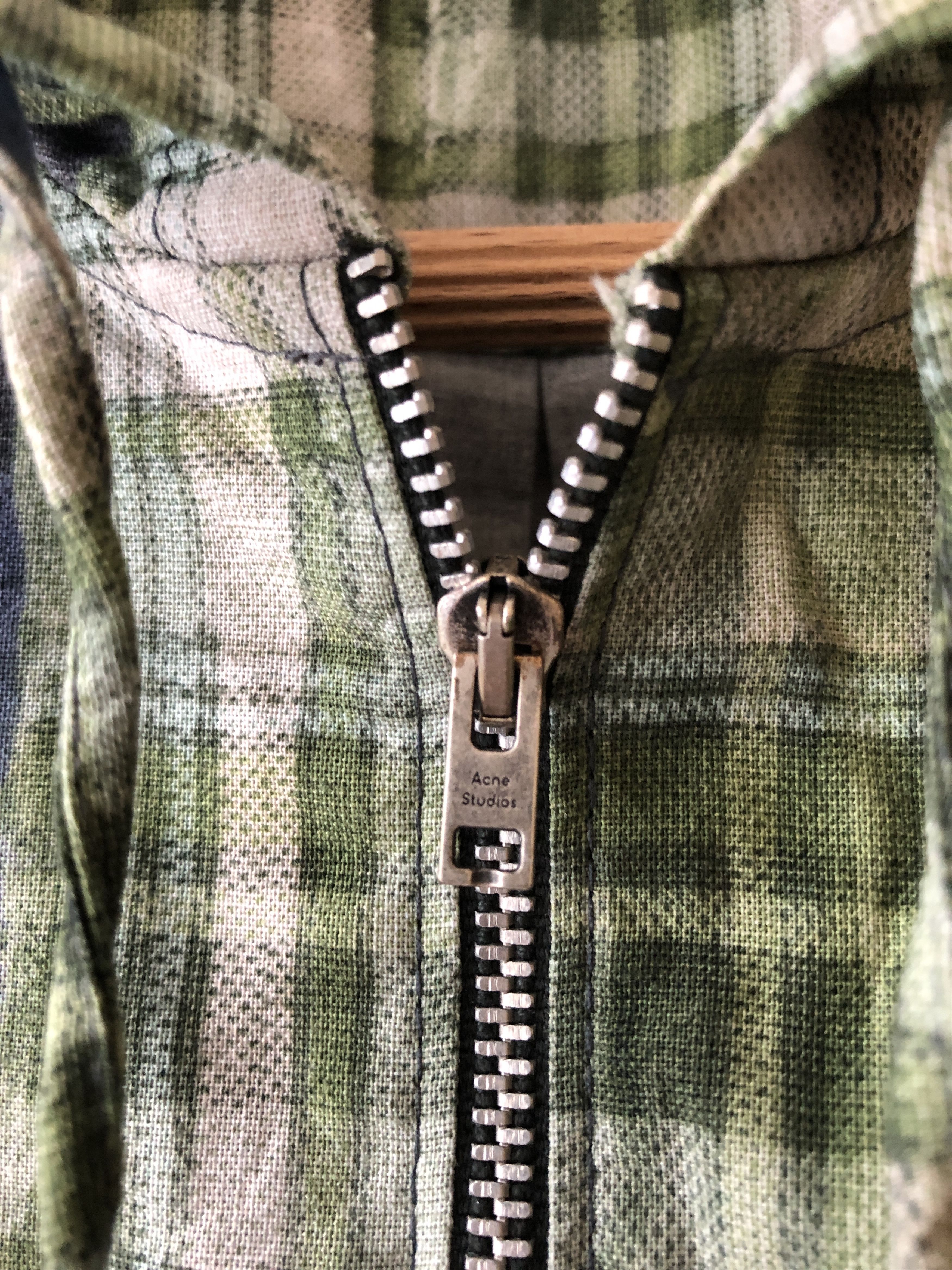 Acne Studios NWOT $500 - 46/S - Green Print Hooded Vest - Trompe L'oeil Size US S / EU 44-46 / 1 - 8 Thumbnail