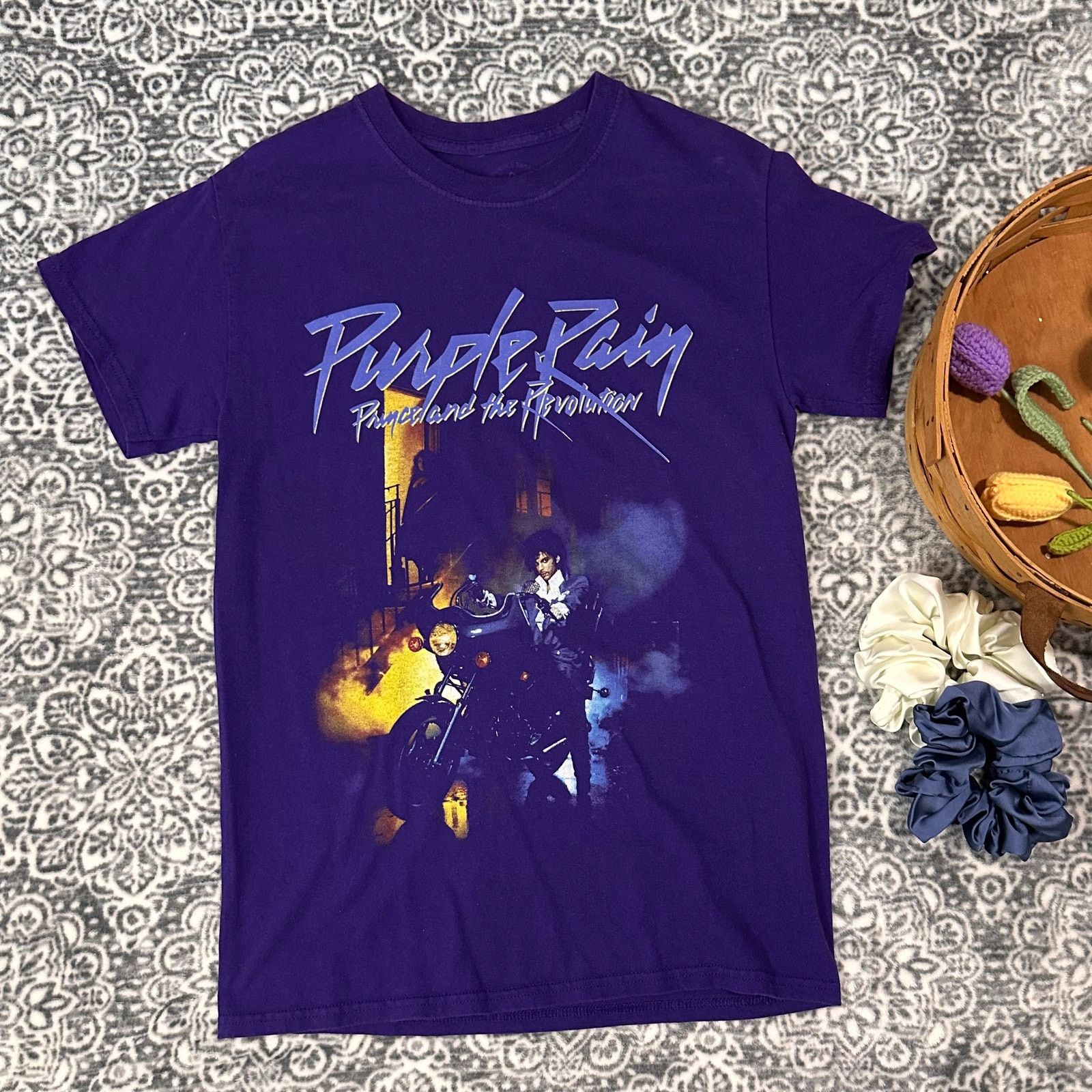 Vintage Prince Purple Rain Short Sleeve Crew Neck Tee Size Small Size US S / EU 44-46 / 1 - 1 Thumbnail