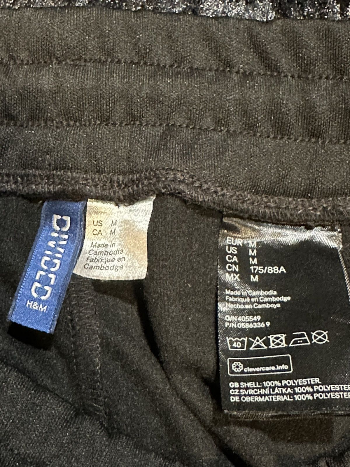 H&M H&M Black Joggers Size US 32 / EU 48 - 3 Thumbnail