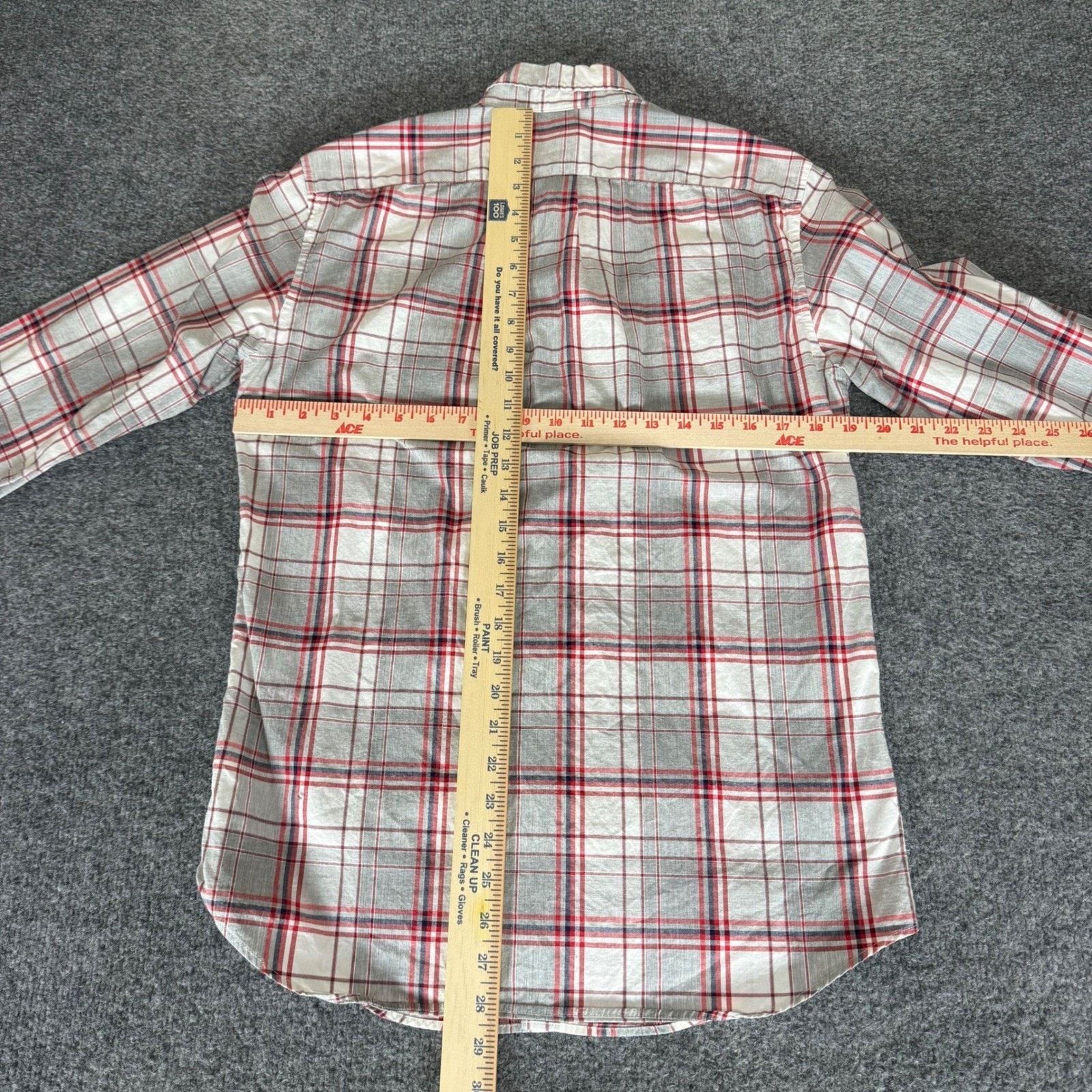 Other J.Crew Shirt Mens Small Gray Red Plaid Slim Fit Stretch Size US S / EU 44-46 / 1 - 4 Thumbnail