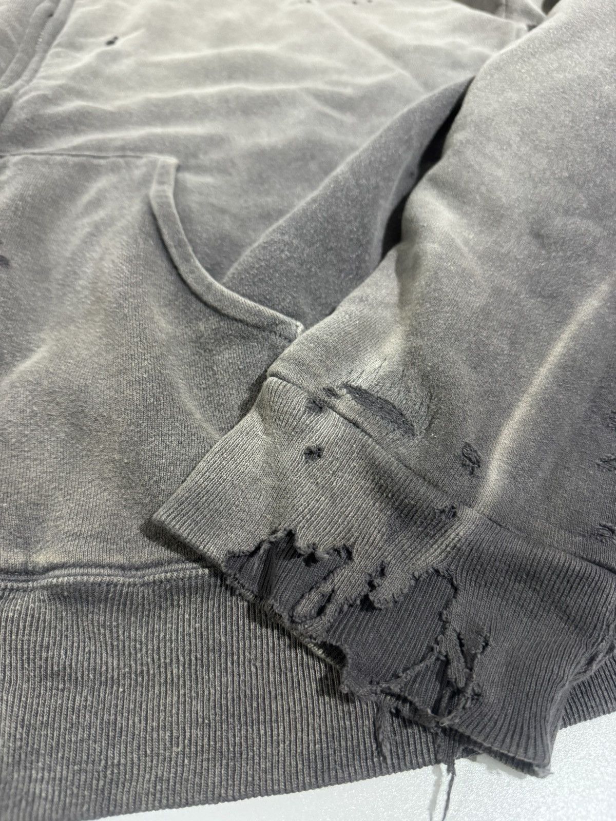 Saint Michael Distressed thermal lined hoodie M Size US M / EU 48-50 / 2 - 5 Thumbnail