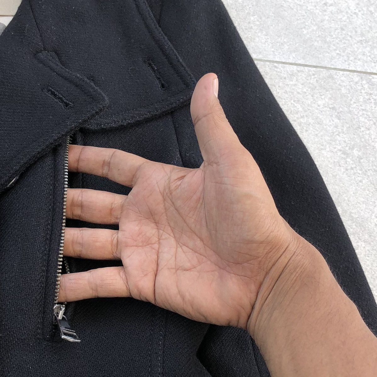 Burberry Burberry Brit Black Wool Blend Zip-Pocket Trench Coat Size M / US 6-8 / IT 42-44 - 10 Thumbnail