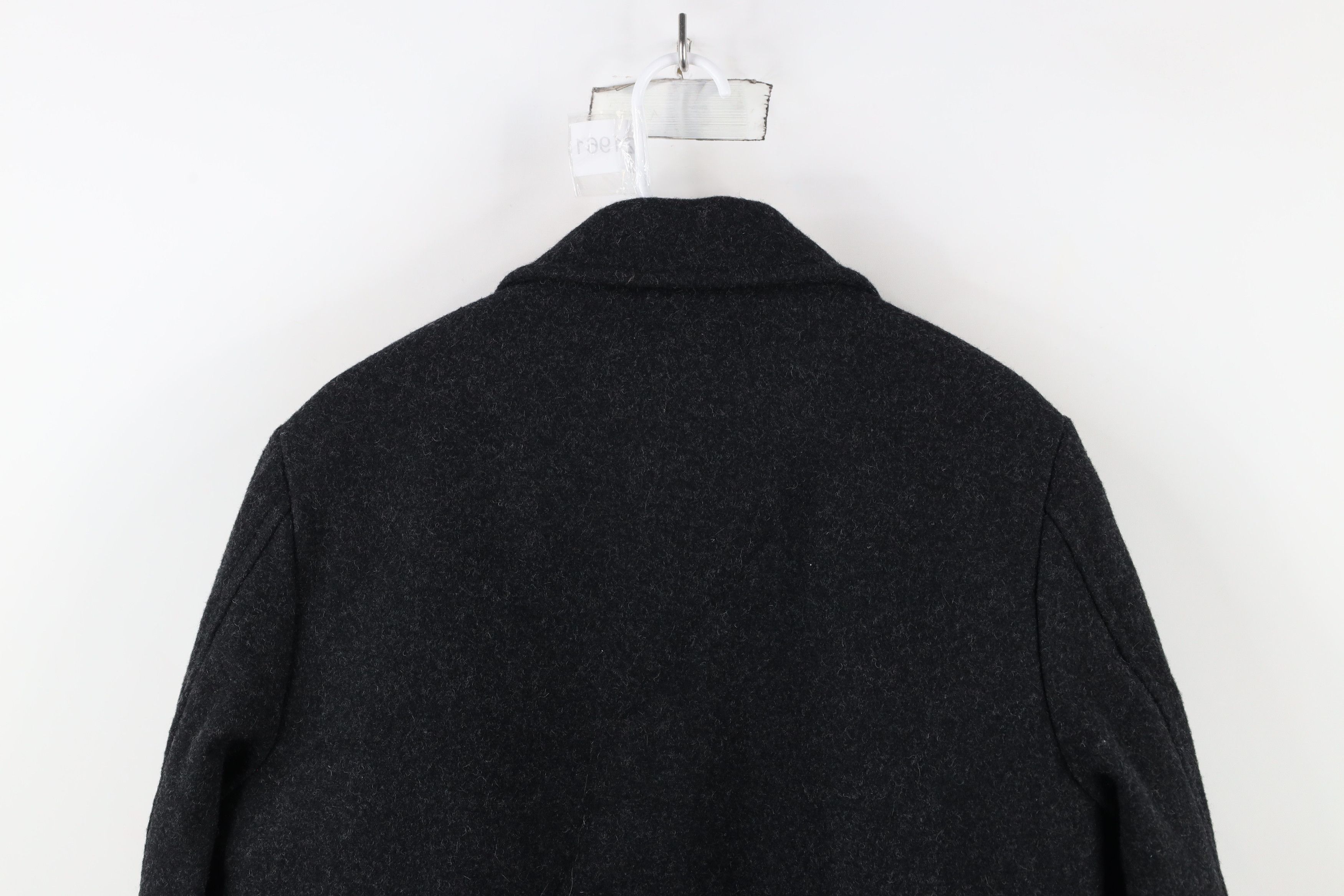 J.Crew × Vintage J Crew Pile Fleece Lined Wool Button Jacket Charcoal Gray Size US M / EU 48-50 / 2 - 13 Thumbnail