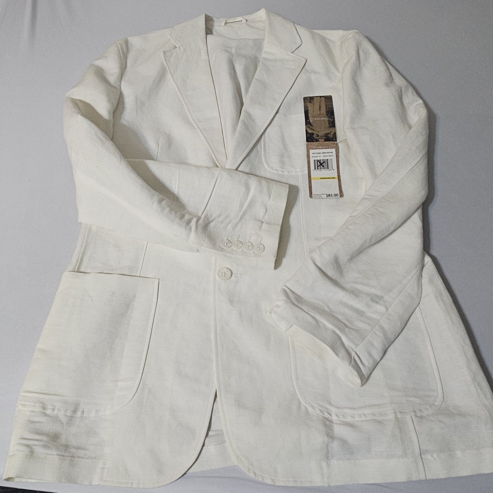 Havana NWT The Havanera Co Linen Blend Mens 40 Blazer Sport NEW Size 40L - 3 Thumbnail