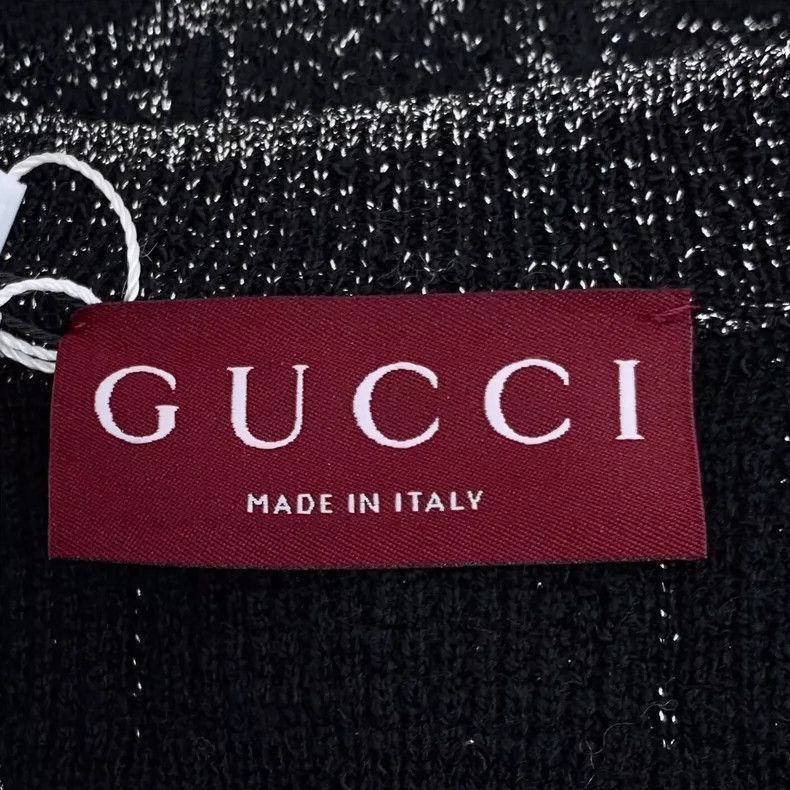 Gucci Gucci Black Checkered Long Sleeve Cardigan-2506 Size M / US 6-8 / IT 42-44 - 5 Thumbnail