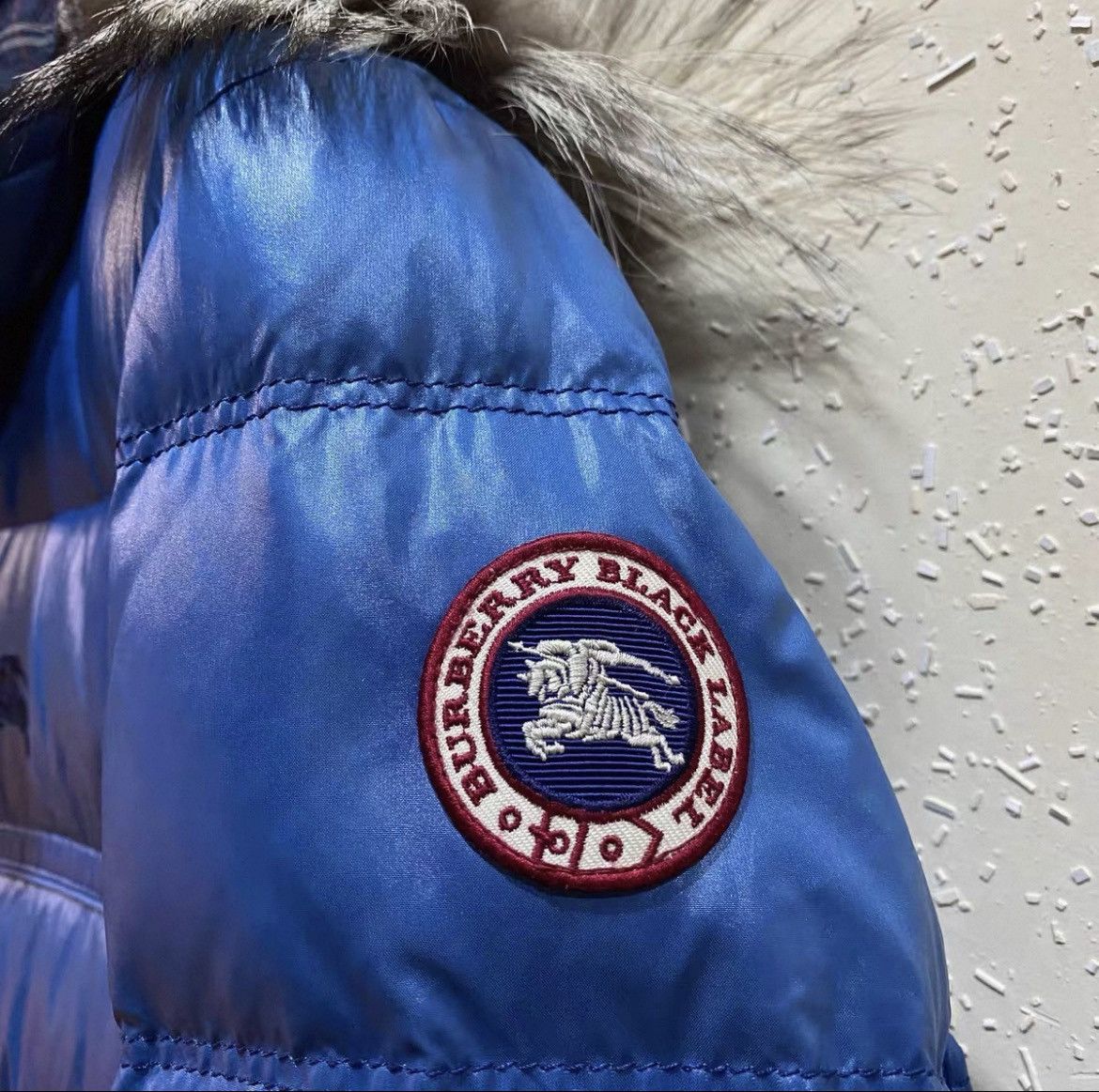 Burberry Burberry Blue Down Puffer Jacket | Early 1 2000s Archive | Size US L / EU 52-54 / 3 - 2 Thumbnail