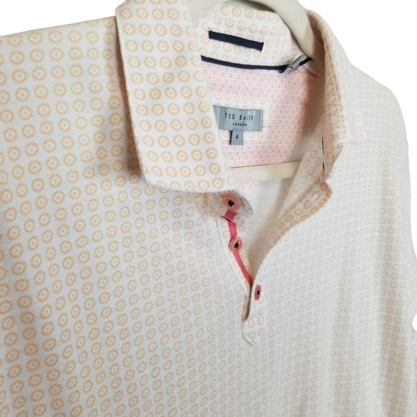 Ted Baker Ted Baker Mens Geometric Polo Shirt Size 4 Large Preppy Size US L / EU 52-54 / 3 - 5 Thumbnail