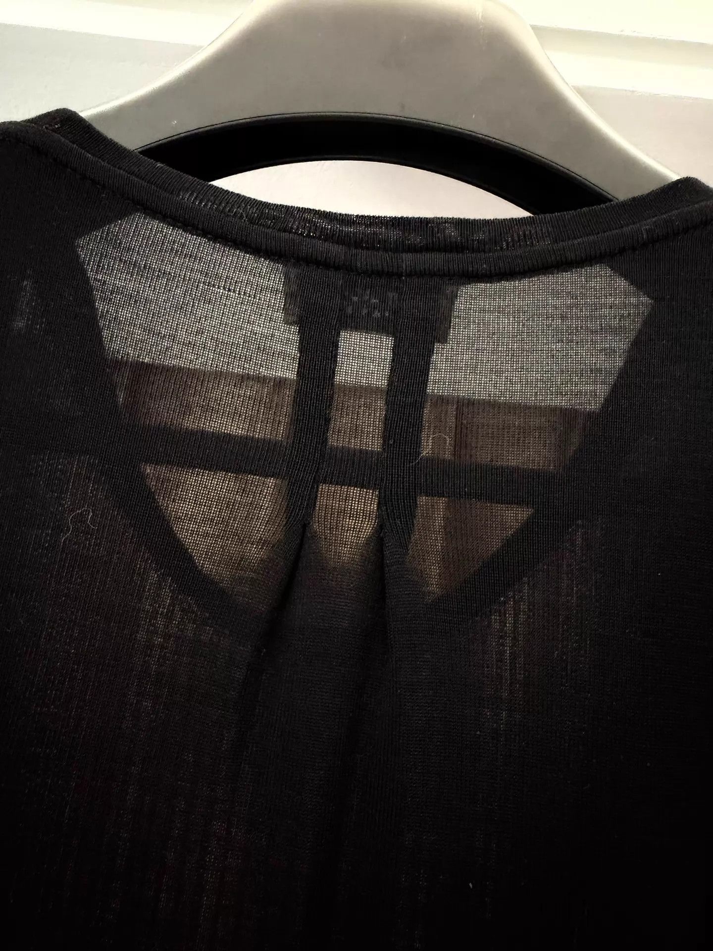Saint Laurent Paris Saint Laurent 13FW black fringe-chain short-sleeve S Size S / US 4 / IT 40 - 4 Thumbnail