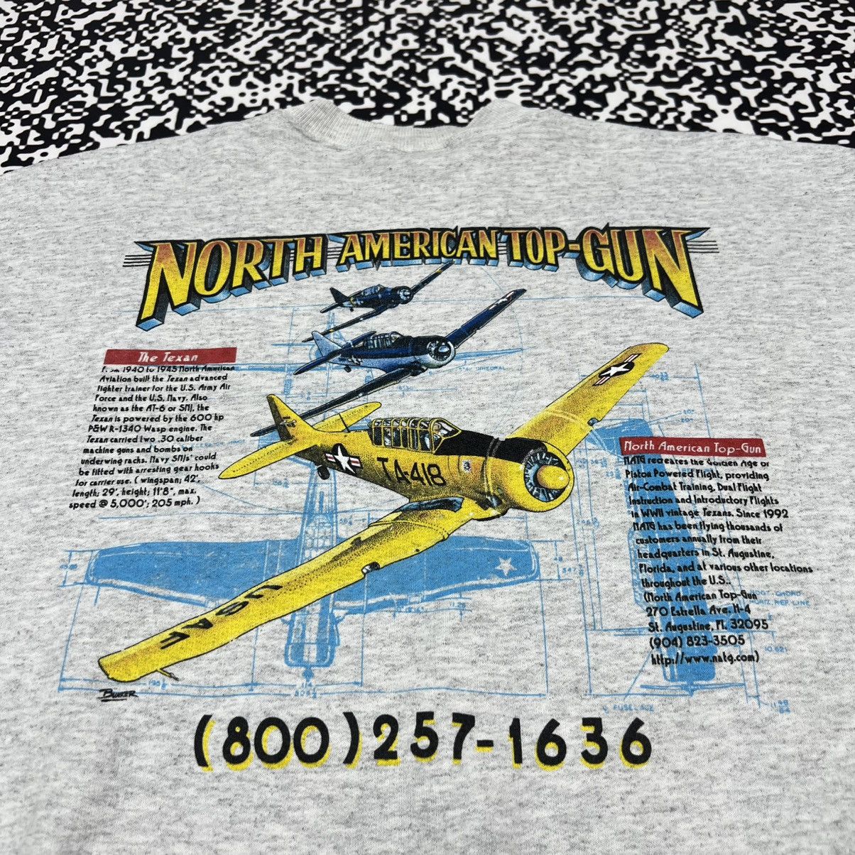 Vintage Vintage 90s American Top Gun USA Boxy Vest Retro Sweatshirt Size US XL / EU 56 / 4 - 6 Thumbnail