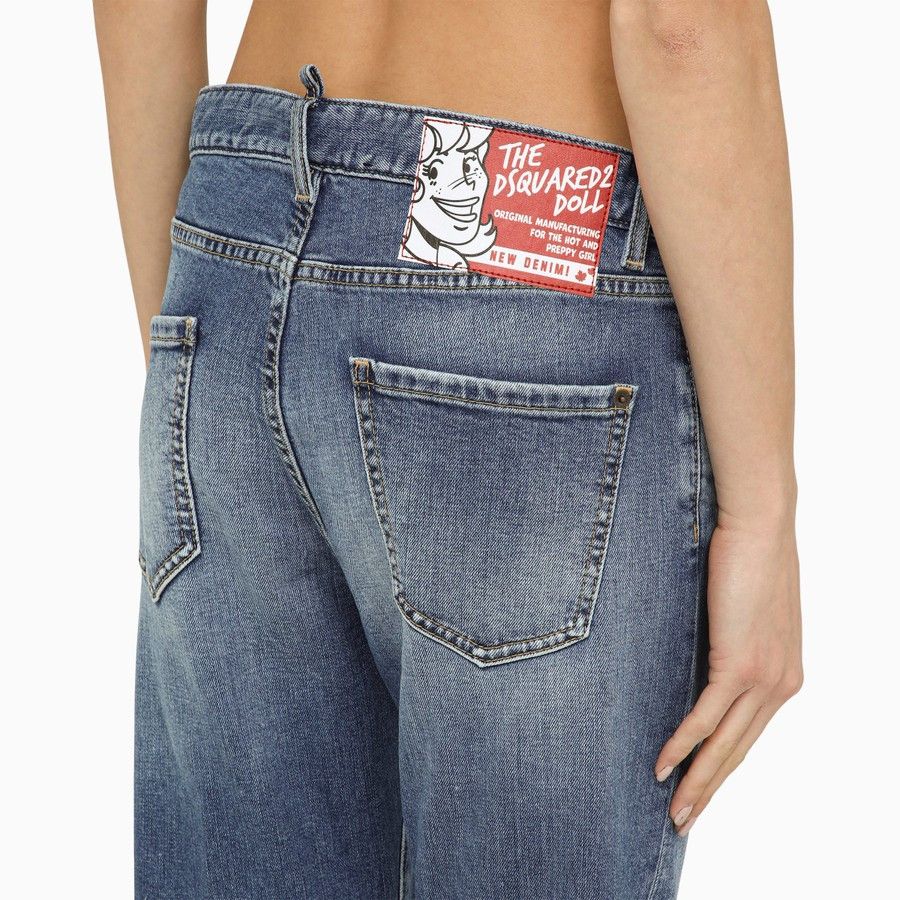 Dsquared2 o1d2blof0824 Denim Jeans in Blue Size 27" / US 4 / IT 40 - 5 Thumbnail