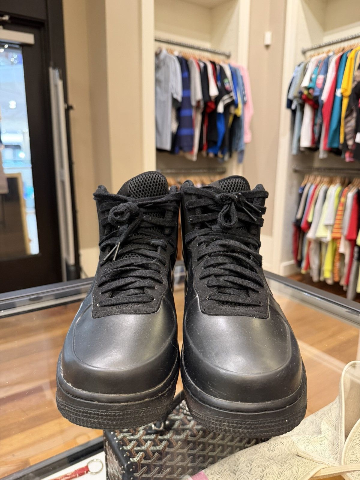 Nike Nike Air Foamposite Cup High Top - Triple Black Size US 10.5 / EU 43-44 - 5 Thumbnail