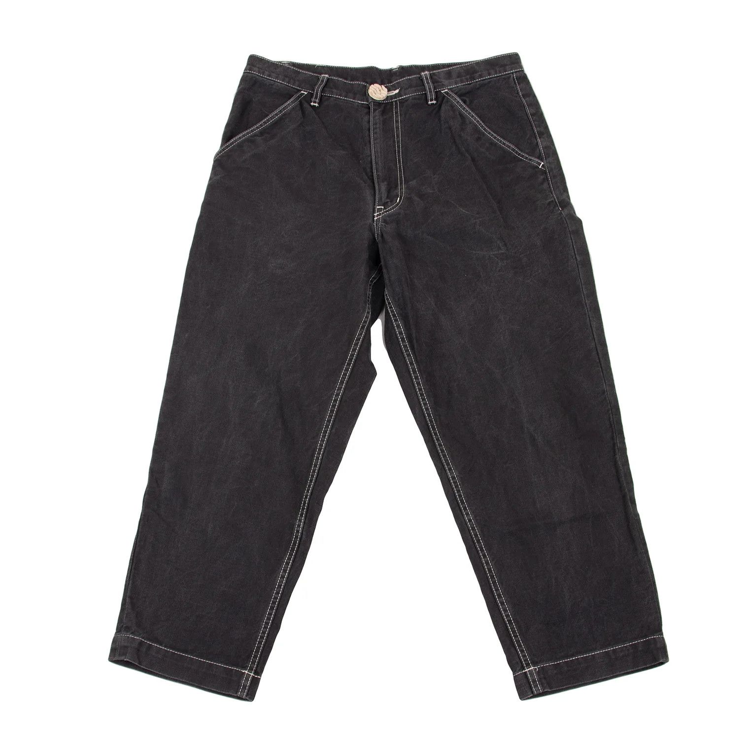 Comme des Garcons Homme Plus Cotton Tire Button Stitch Pants in Gray Size S Size US 30 / EU 46 - 1 Thumbnail