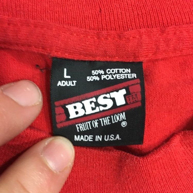 Fruit Of The Loom Vtg Best USA Red Florida LA CRUISERS HoT RoD T Shirt Size US L / EU 52-54 / 3 - 6 Thumbnail