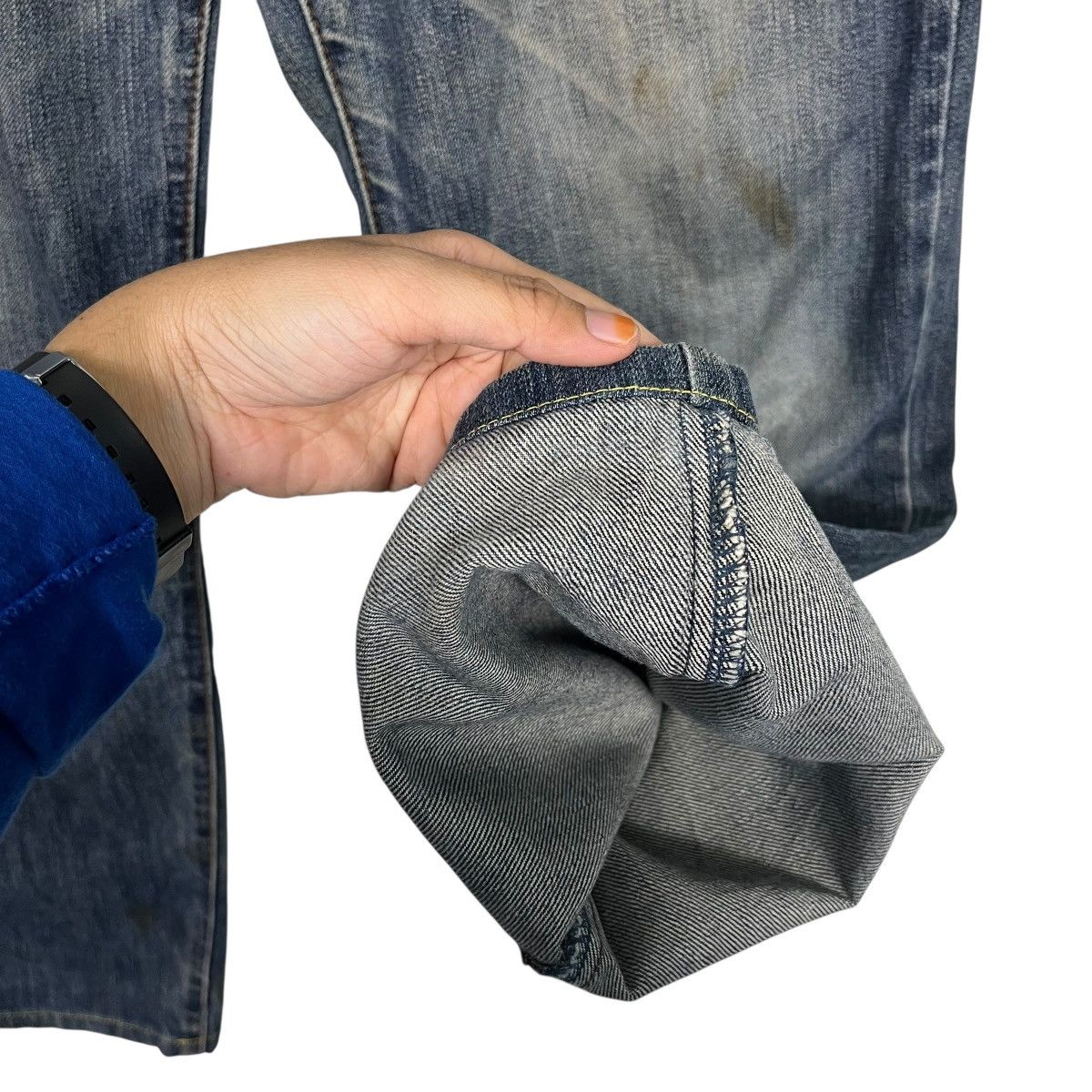 Japanese Brand Vintage Japanese Designer Workwear Denim Jeans Size US 32 / EU 48 - 14 Thumbnail