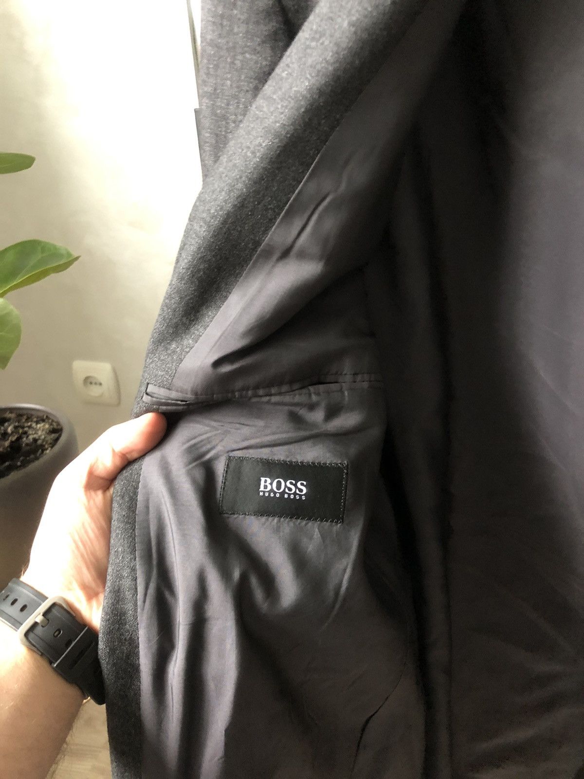 Hugo Boss Vintage Hugo Boss Loro Piana Wool Blazer Size 50R - 4 Thumbnail