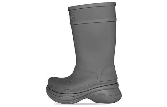Balenciaga × Crocs o1s1rm1224 Crocs™ Boots in Grey Size US 12 / EU 45 - 1 Thumbnail