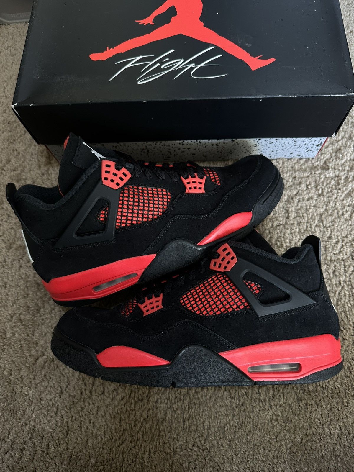 Jordan Brand Size 12 - Jordan 4 Retro Red Thunder (CT8527-016) Size US 12 / EU 45 - 1 Thumbnail