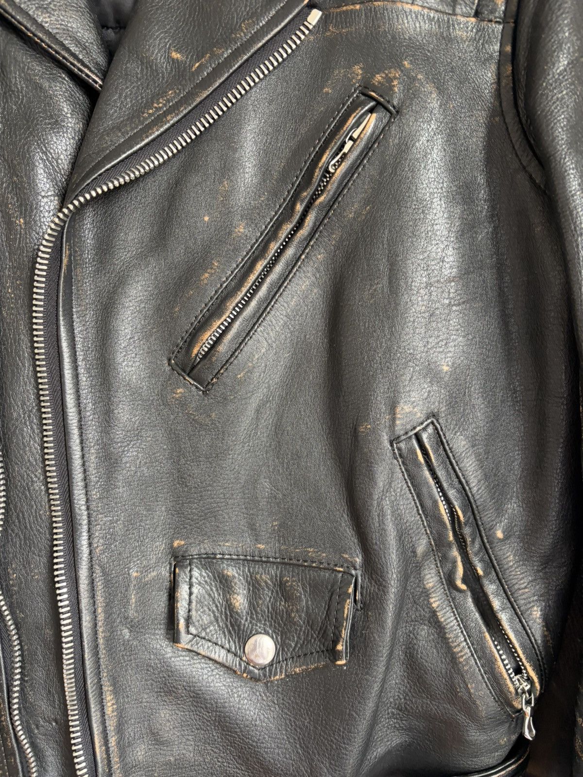 Blackmeans × John Elliott Yuji Rider’s Jacket - Distressed Black Size US M / EU 48-50 / 2 - 3 Thumbnail