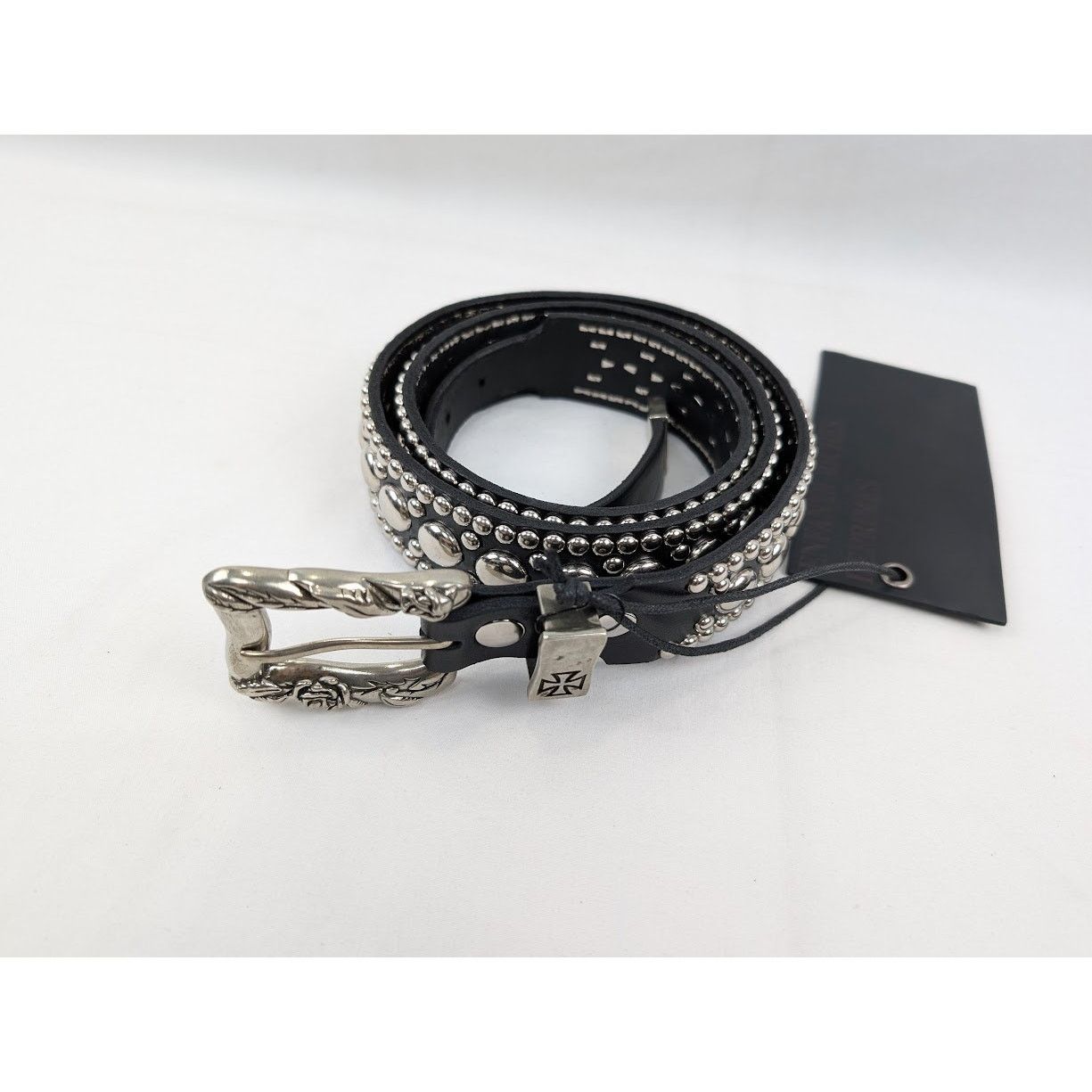 Enfants Riches Deprimes o1rshd1 Q:2 / Size: 110 / Goodbye Franky Belt in Black/Silve Size 44 - 3 Thumbnail