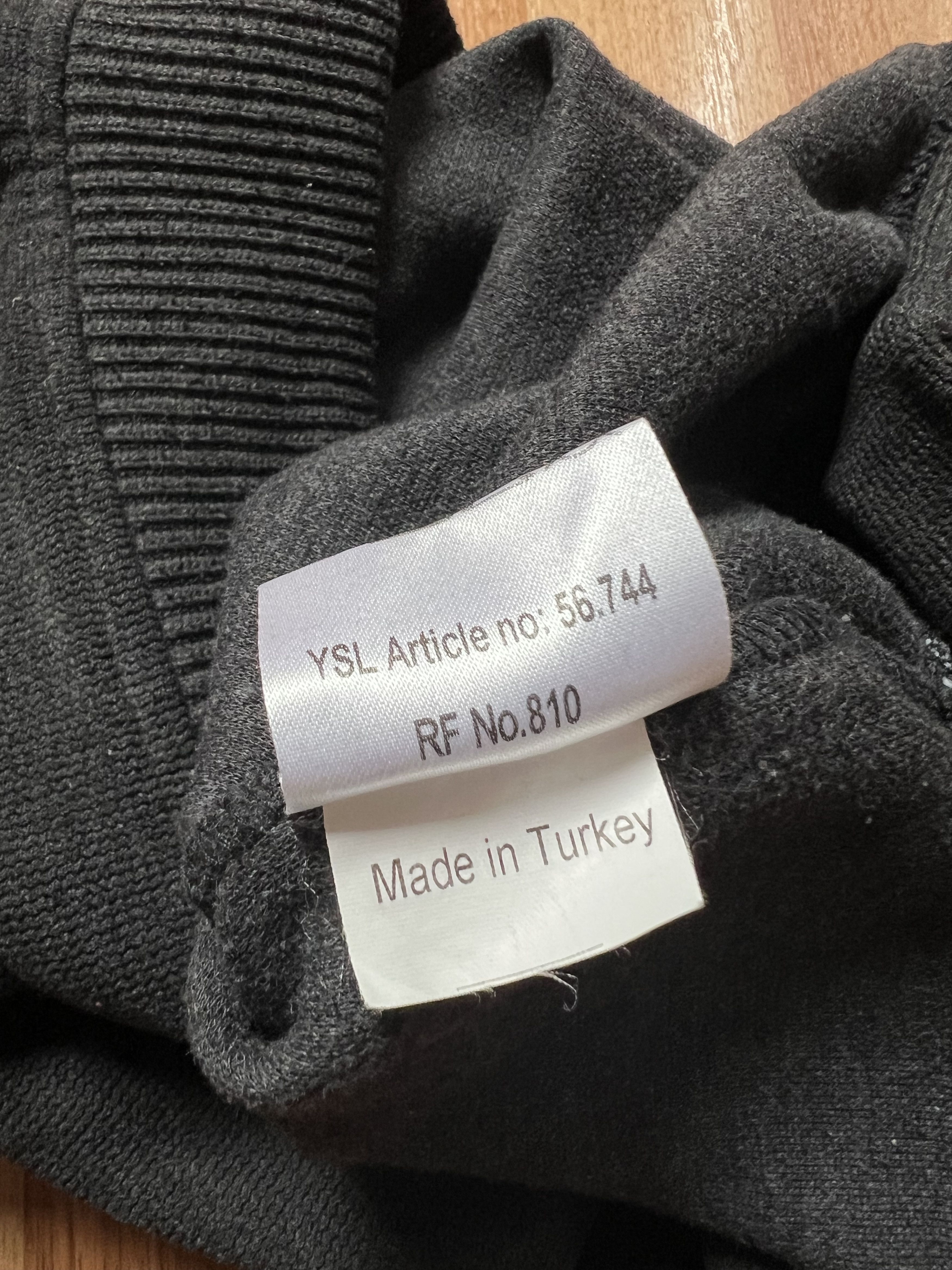 Vintage × Yves Saint Laurent Soft Fleece YSL Sweatshirt 1/4 Zip Dark Grey YSL Sweater Size US L / EU 52-54 / 3 - 7 Thumbnail