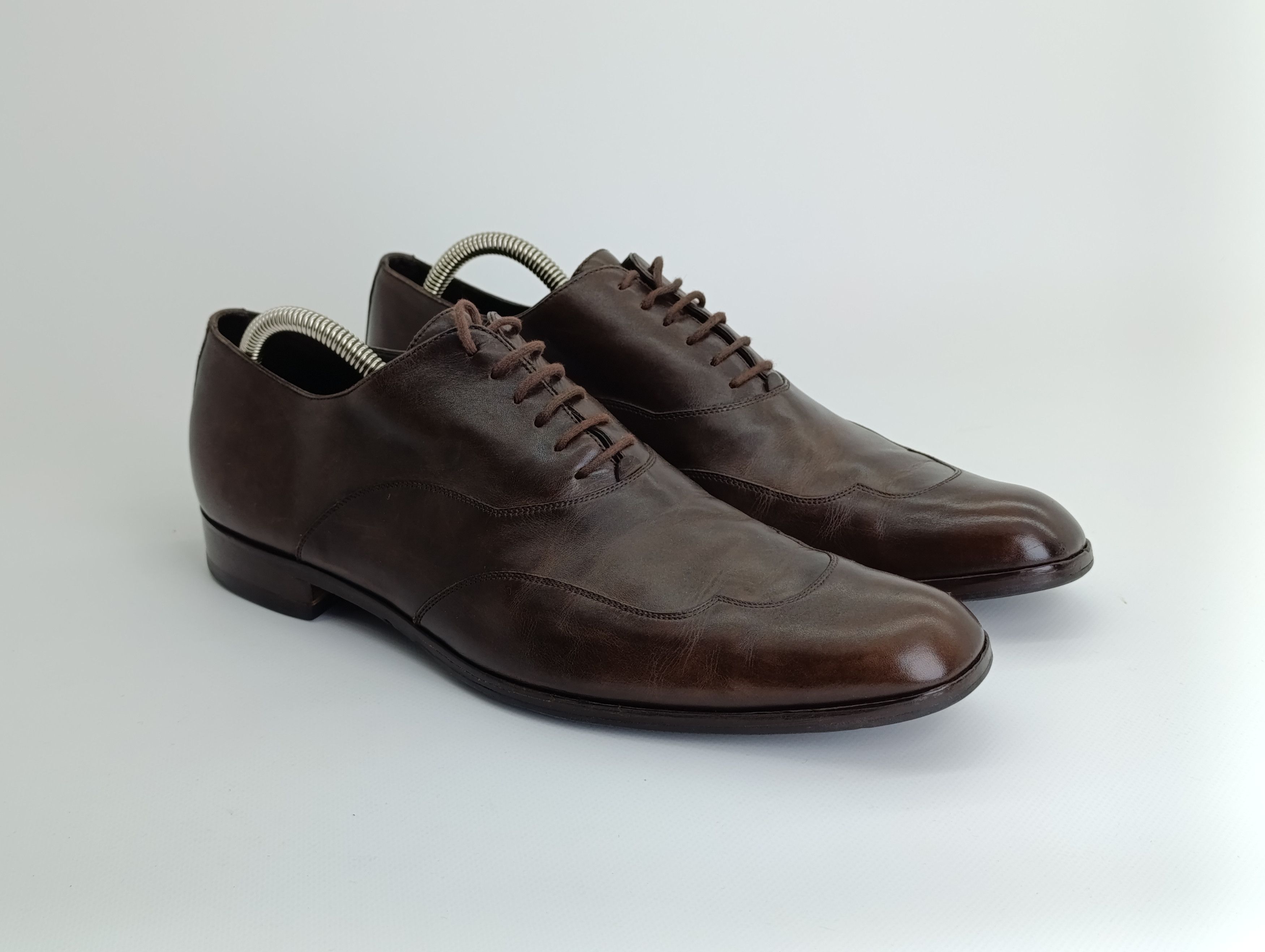 Z Zegna ZEGNA Z LUX LACE UP LEATHER DRESS SHOES Size US 9 / EU 42 - 1 Thumbnail