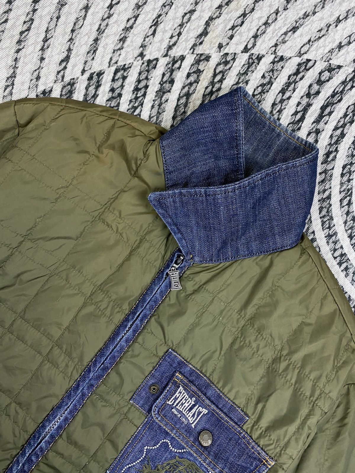 Everlast Vintage Everlast Puffer Quilted Green Zip-Up Jacket Size US M / EU 48-50 / 2 - 7 Thumbnail
