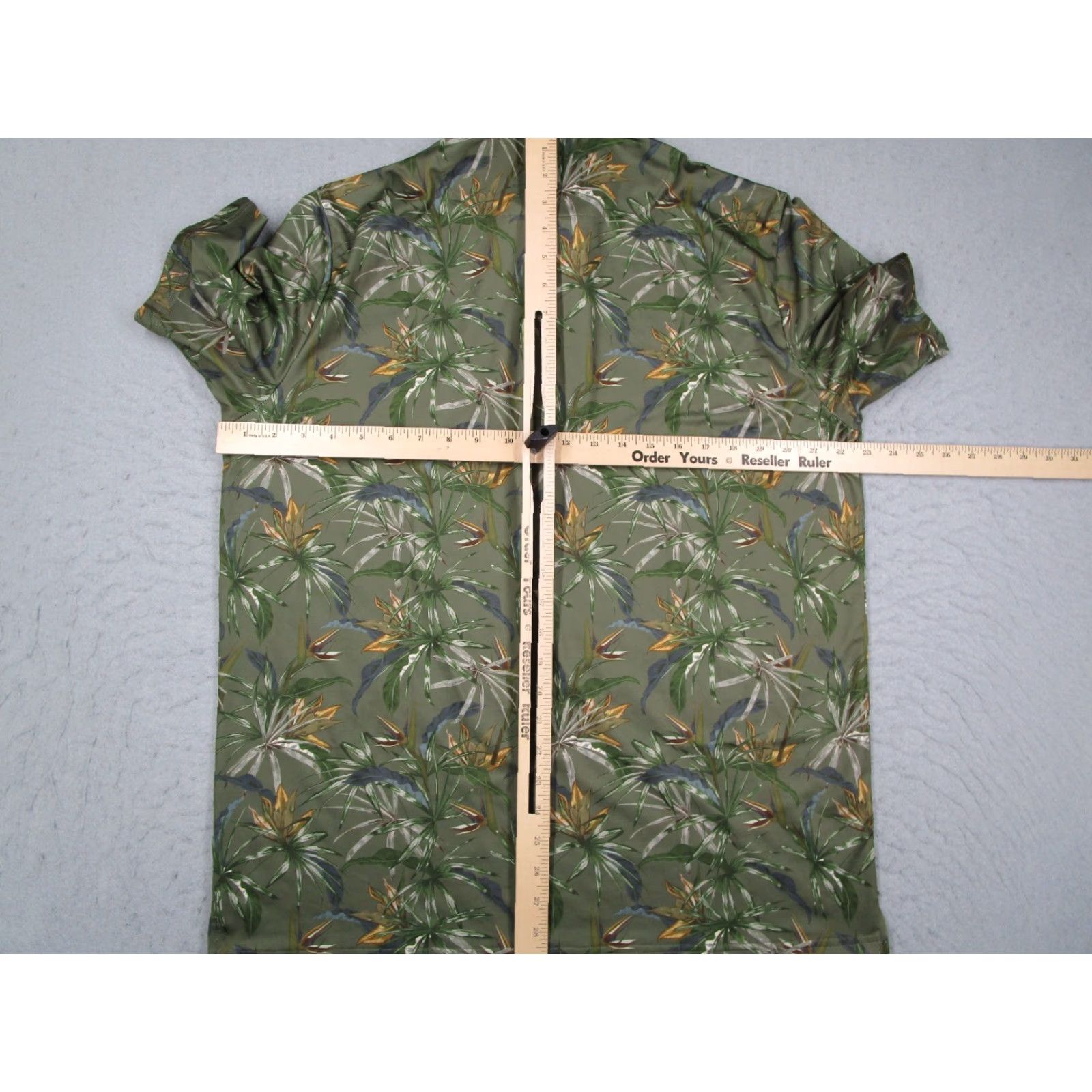 Vintage Rough Country Club Polo Shirt Mens Large Green Floral Performance Golf Tropical Casual Size US L / EU 52-54 / 3 - 5 Thumbnail